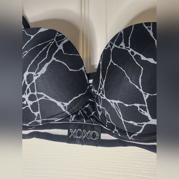 XOXO 36C Black Gray Padded No Underwired Intimate & Sleepwear Women's Bra - Picture 5 of 10